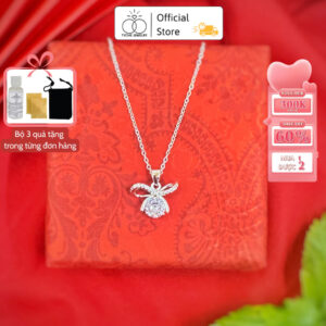 Dậy chuyền bạc nữ Tyche Crystal nạm đá ,chốt khóa cao cấp trẻ trung phù hợp đeo đi học, đi chơi, đi làm...