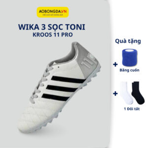 Giày Đá Bóng Nam 3 Sọc TONI KROOS 11 PRO Cao Cấp Giày Đá Banh Cao Cấp Da Nhăn Đế Khâu Bền Bỉ Chắc Chắ...