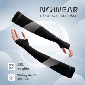 Găng tay chống nắng cao cấp NOWEAR Unisex - Ống tay chống nắng làm mát, siêu co giãn, ngăn UV tuyệt...