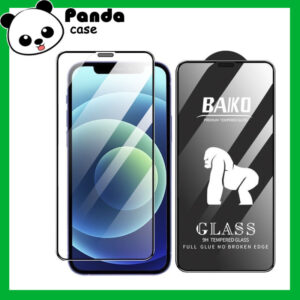 Kính cường lực iphone BAIKÔ, khung tự dán trong suốt, 21D, tự hút bụi full màn siêu dẻo, chống bụi màng lo...