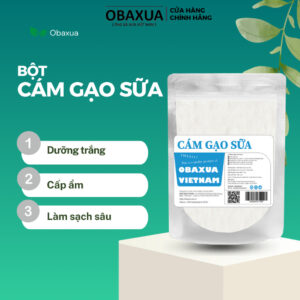 Bột Cám Gạo Sữa Obaxua Nguyên Chất Hữu Cợ - Mặt Nạ Đắp Mặt và Body Giúp Dưỡng Trắng da, Dưỡng Â...