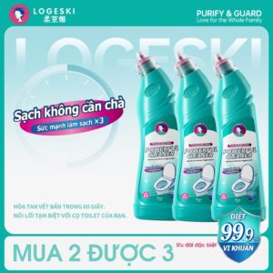 LOGESK| Tấy Bồn Cầu - Nước Tấy Cặn Canxi Vệ Sinh Mạnh Mẽ Khử Trùng Khử Mùi Chai Tấy Rửa Đa Năng