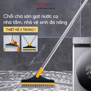 Cây Chà Sàn Nhà Tắm Đa Năng 2 Trong 1, Chối Cọ Sàn Gạt Nước Phòng Tắm Nhà Vệ Sinh Lau Kính Tiện Dụng