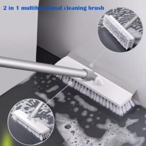 Cây Chà Sàn 2 Đầu Cọ Chà Sàn Nhà Tắm, Chà Sàn Vệ Sinh Quét Nước Cọ Rửa Toilet ( KHÔNG XOAY)