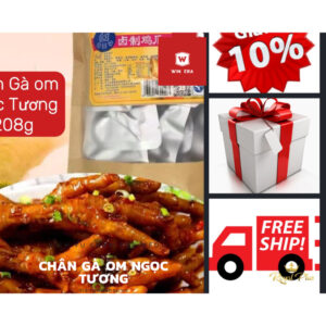 Chân Gà, chân vịt om Ngọc Tương 168g - 208g có nhiều túi nhỏ bên trong,, đồ Ăn Nhẹ Hương Vị đặc biệt cuấn hút