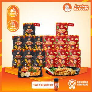 [ tặng 1 hũ sốt chấm] COMBO ĐÓ ĐEN 10 CHÂN ĐÓ+10 CHÂN ĐEN