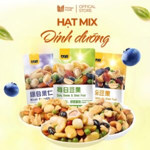 Hạt dinh dưỡng mix trái cây tẩm vị hạt mix dinh dưỡng nội địa trung Kam Yuen ăn vặt MoLaGo Foods giòn...