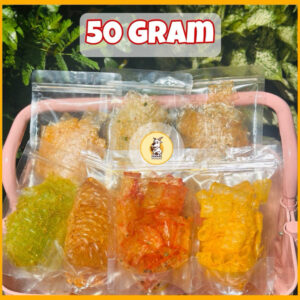 GÓI 50G - BÁNH TRÁNG 3 GOAT FOOD TÂY NINH TRỘN SẴN ĐỦ VỊ (tỏi dầu, xike, tôm cay, phô mai, rong biển)