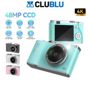 '-CLUBLU- Máy Ánh Kỹ Thuật Số Selfie LK-003 Camera Kép Mini Digital 4K Video Cho Học Sinh Retro
