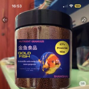 Cám cá vàng cá koi bảy màu Nutrien Granules 45 đạm TOPKANET HẠT NỔI tăng size nhanh lên màu tốt 300g