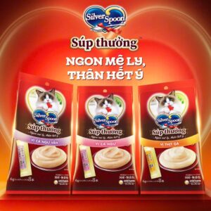[ Nhập khấu Nhật ] Súp thưởng cho mèo Silver Spoon gói lẻ 6g bán chạy số 1