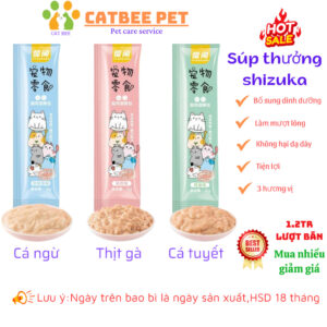 Súp thưởng cho mèo Shizuka thanh 15g, Thức ăn cho mèo ( Siêu Rẻ