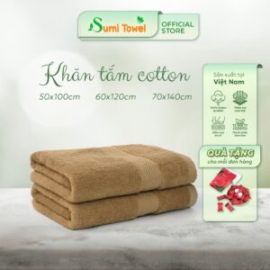 Khăn tắm Khăn mặt Khăn gội cotton Sumitowel tiêu chuẩn Châu Âu mềm mịn dùng cho khách sạn spa
