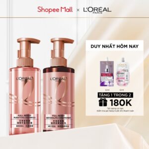 Bộ đôi dầu gội xả ngăn ngừa & giảm gãy rụng tóc, giúp tóc chắc khỏe L'oreal Paris Elseve Full Resist 440ml