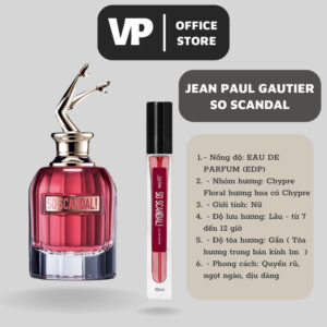 Nước hoa nữ mini chiết JEAN PAUL GAUTIER SO SCANDAL 10ml chính hãng quyến rũ, ngọt ngào, dịu dàng