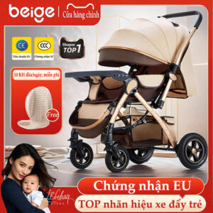 xe đây gâp gọn cho bé Beige, xe đây cho bé,xe đây hàng gập gọn, thích hợp cho trẻ em từ 0 đên 5 tuôi
