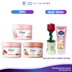 [CHÍNH HÃNG ĐỘC QUYÊN] Smoothie Tấy Tế Bào Chết Body Dove Chăm Da Sáng Mịn 298g