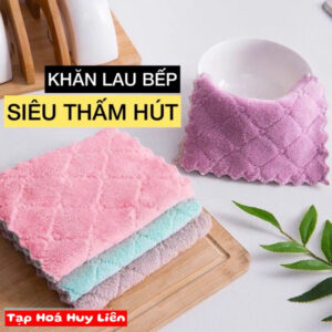 Khăn Lau Bếp 2 Mặt Đa Năng Dày Dặn Siêu Thấm - Lau Bát Đĩa, Bàn Ghế - Sỉ Toàn Quốc