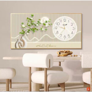 Đồng hồ treo tường, Đồng Hồ Tráng Gương " Thiên Nhiên Cây Cảnh" In UV 5D Cao Cấp Trang Trí Decor Nhà Cửa