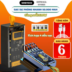 Sạc Dự Phòng 120W Sạc Nhanh 22,5W Dung Lượng Pin 50000mAh Cổng Sạc Tiện Lợi Phù Hợp Mọi Loạ...