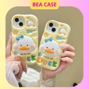 Ốp lưng iphone Vịt có giá đỡ hot trend Cho 6plus/7plus/x/ xs/xsm/11/12/13/14/15/16/pro/plus/promax